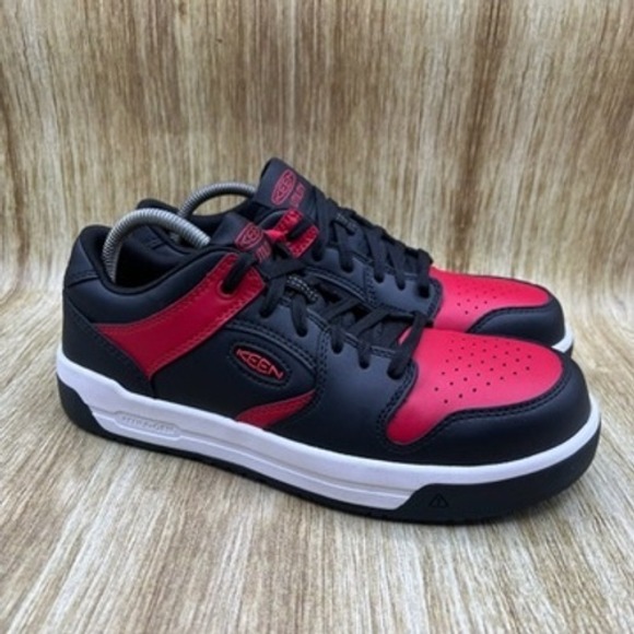 Keen Utility Overton Men's Size 9.5 D Red‎ Black Slip Resistant Work Shoes NEW